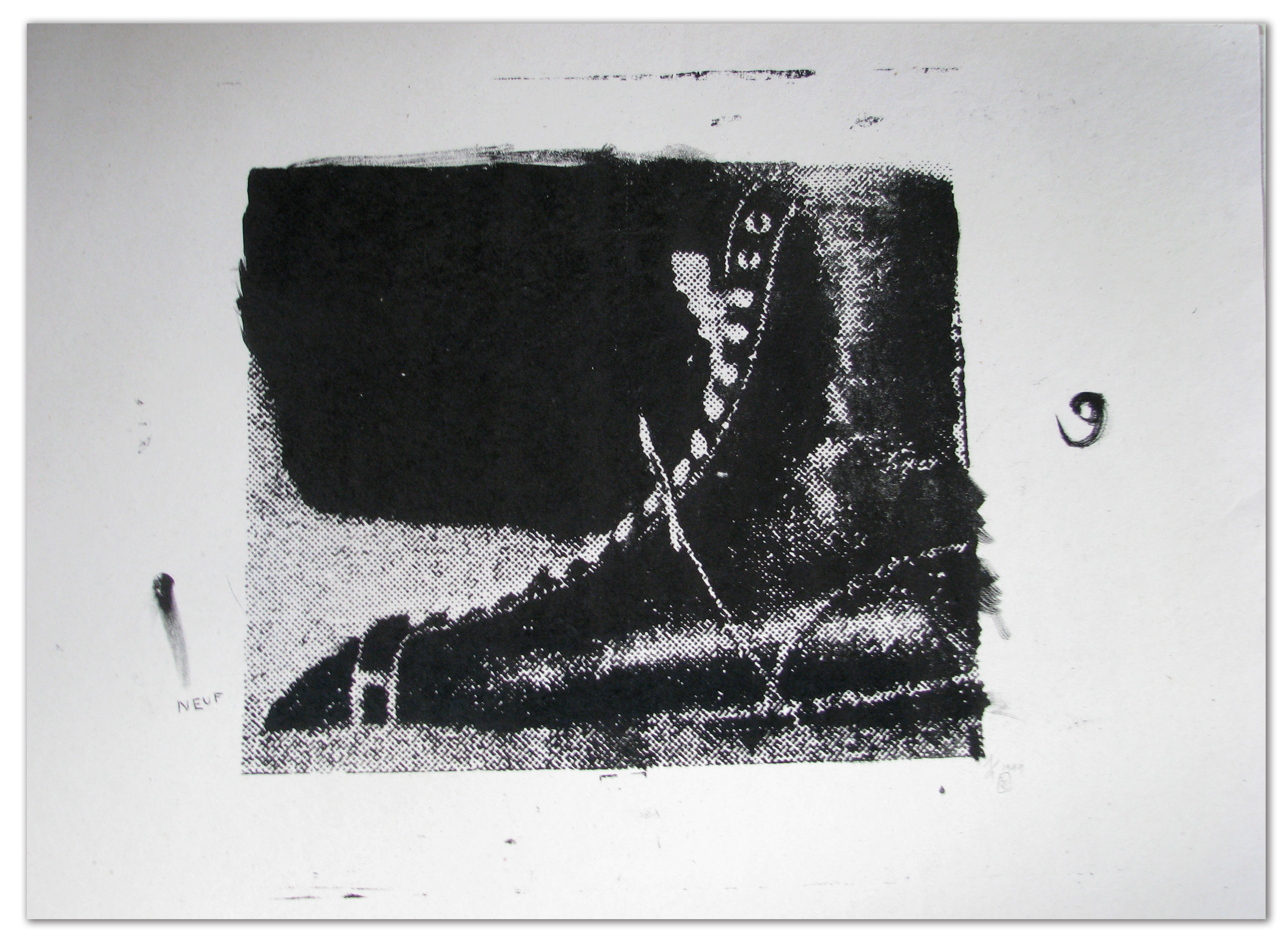 Extrait lithographie en noir 1999